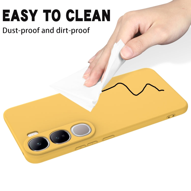 For vivo V40 Lite 5G / 4G IDN Solid Color Liquid Silicone Dropproof Full Coverage Phone Case