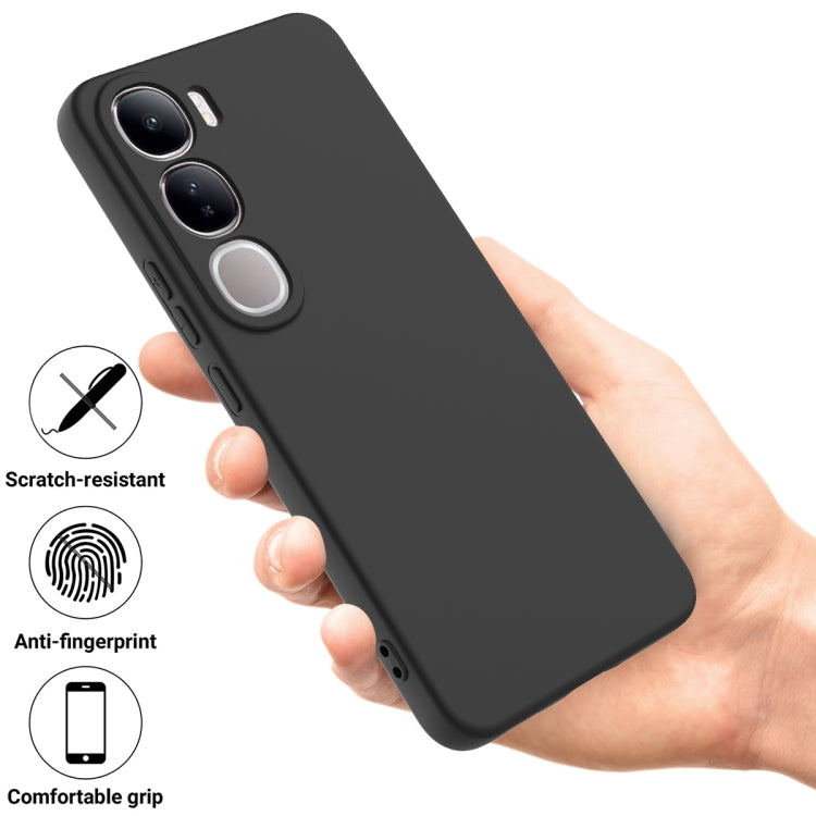For vivo V40 Lite 5G / 4G IDN Solid Color Liquid Silicone Dropproof Full Coverage Phone Case