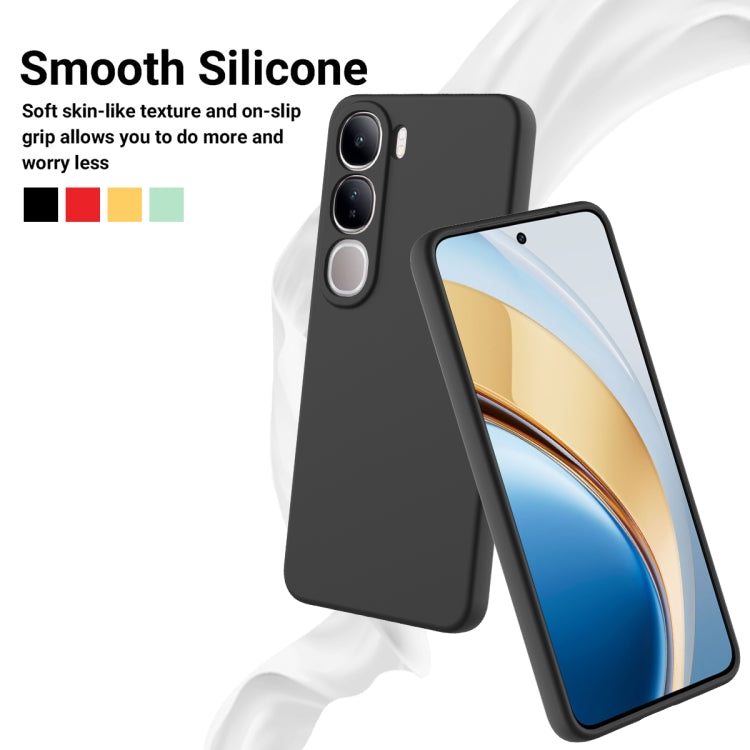 For vivo V40 Lite 5G / 4G IDN Solid Color Liquid Silicone Dropproof Full Coverage Phone Case