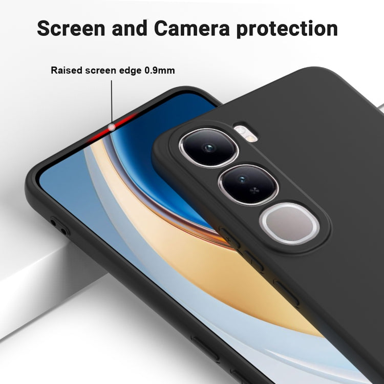 For vivo V40 Lite 5G / 4G IDN Solid Color Liquid Silicone Dropproof Full Coverage Phone Case