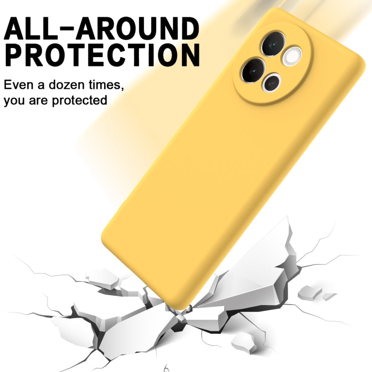 For vivo V40 Lite Solid Color Liquid Silicone Dropproof Full Coverage Phone Case