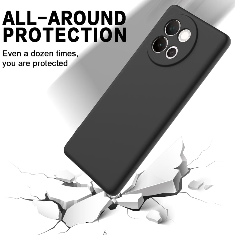 For vivo V40 Lite Solid Color Liquid Silicone Dropproof Full Coverage Phone Case