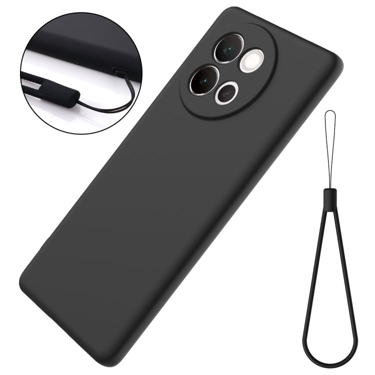 For vivo V40 Lite Solid Color Liquid Silicone Dropproof Full Coverage Phone Case