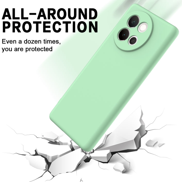 For vivo V40 Lite Solid Color Liquid Silicone Dropproof Full Coverage Phone Case