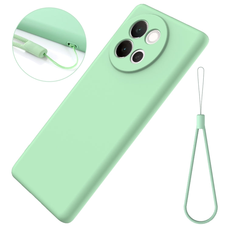 For vivo V40 Lite Solid Color Liquid Silicone Dropproof Full Coverage Phone Case