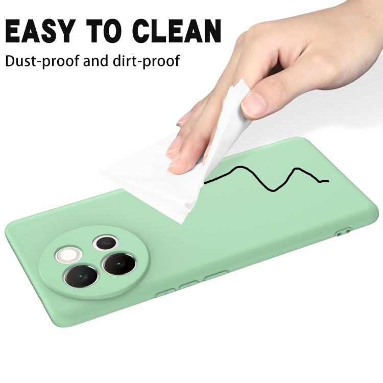For vivo V40 Lite Solid Color Liquid Silicone Dropproof Full Coverage Phone Case