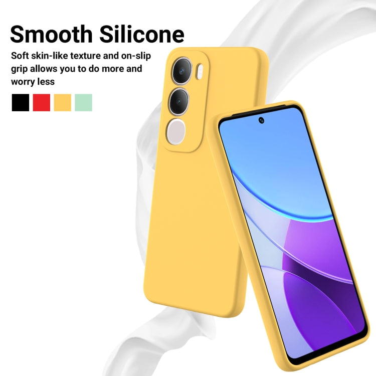 For vivo Y19s Solid Color Liquid Silicone Dropproof Full Coverage Phone Case