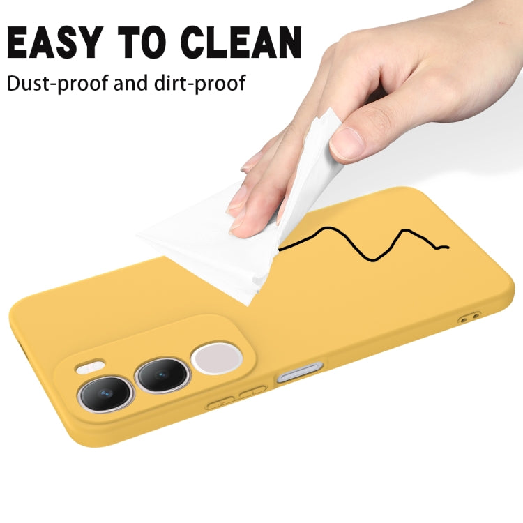 For vivo Y19s Solid Color Liquid Silicone Dropproof Full Coverage Phone Case