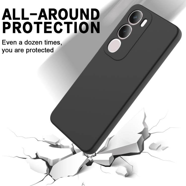 For vivo Y19s Solid Color Liquid Silicone Dropproof Full Coverage Phone Case