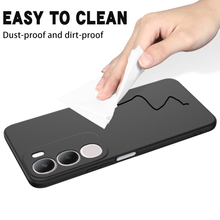 For vivo Y19s Solid Color Liquid Silicone Dropproof Full Coverage Phone Case