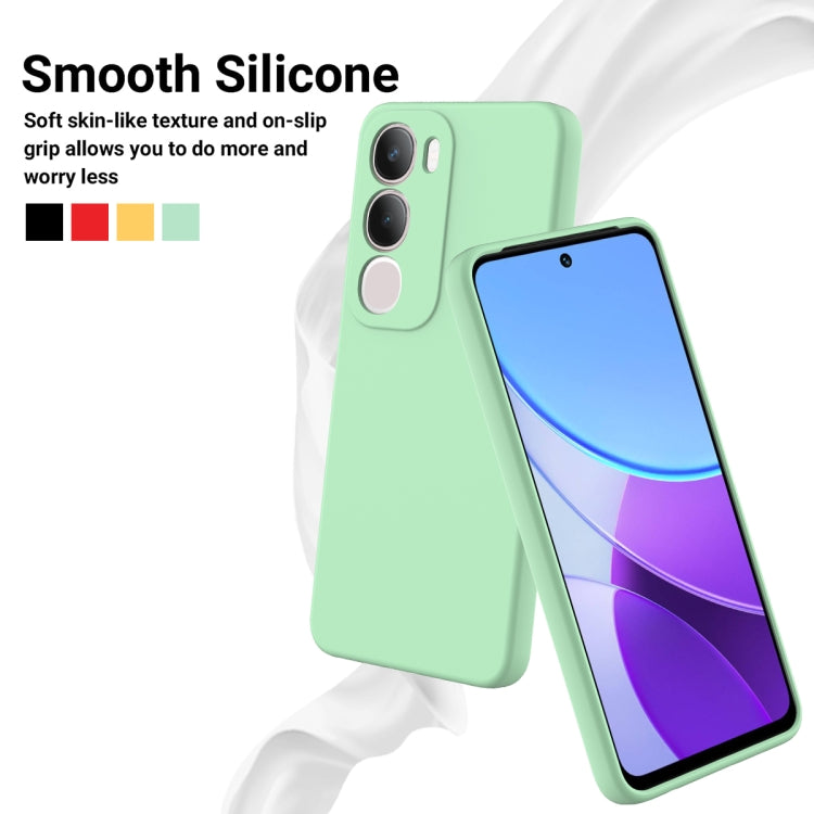 For vivo Y19s Solid Color Liquid Silicone Dropproof Full Coverage Phone Case