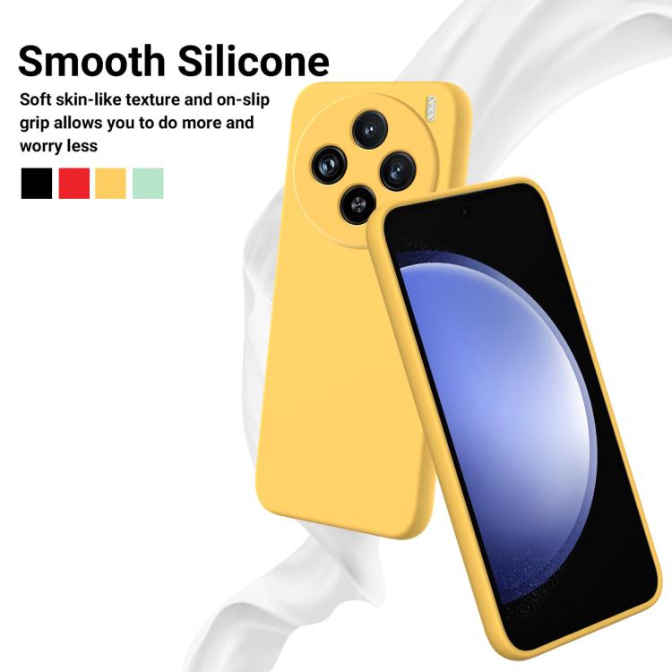 For vivo X200 Solid Color Liquid Silicone Dropproof Full Coverage Phone Case
