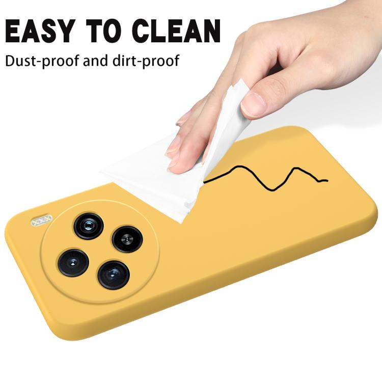 For vivo X200 Solid Color Liquid Silicone Dropproof Full Coverage Phone Case