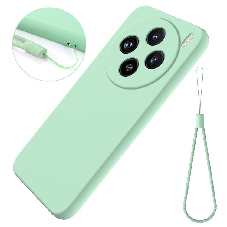 For vivo X200 Solid Color Liquid Silicone Dropproof Full Coverage Phone Case