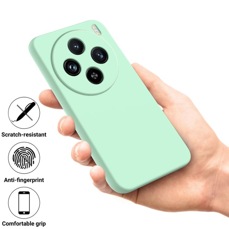 For vivo X200 Solid Color Liquid Silicone Dropproof Full Coverage Phone Case