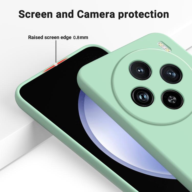 For vivo X200 Solid Color Liquid Silicone Dropproof Full Coverage Phone Case