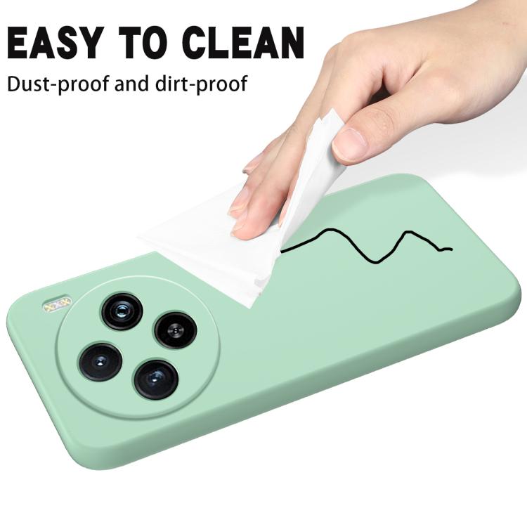 For vivo X200 Solid Color Liquid Silicone Dropproof Full Coverage Phone Case