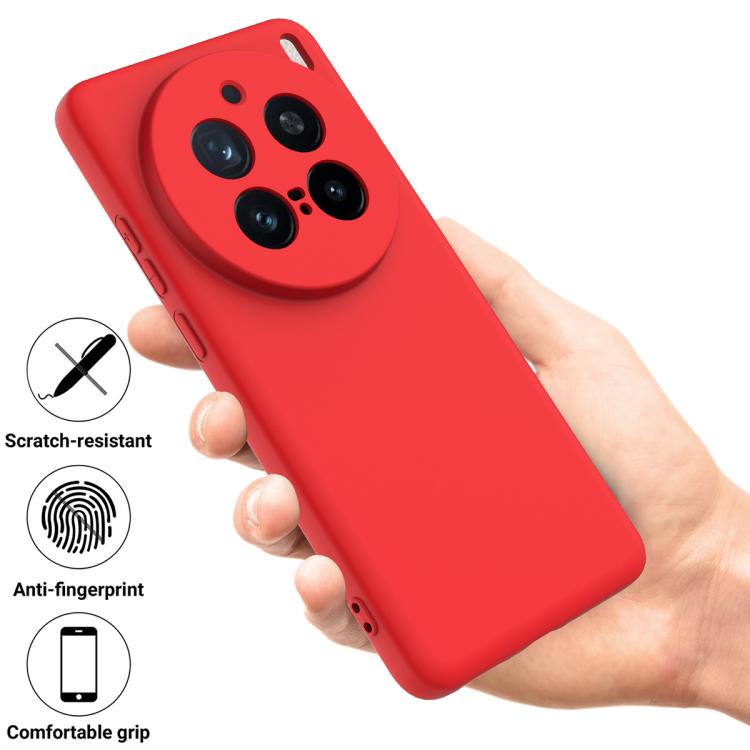 For vivo X200 Pro Solid Color Liquid Silicone Dropproof Full Coverage Phone Case