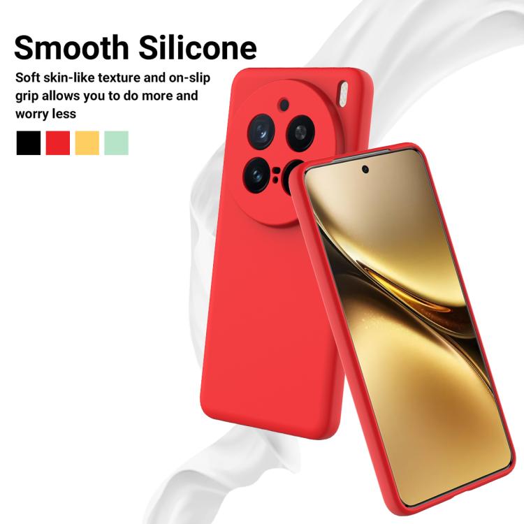 For vivo X200 Pro Solid Color Liquid Silicone Dropproof Full Coverage Phone Case