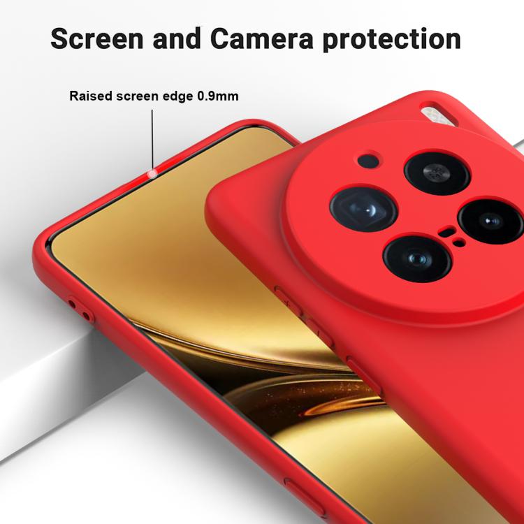 For vivo X200 Pro Solid Color Liquid Silicone Dropproof Full Coverage Phone Case