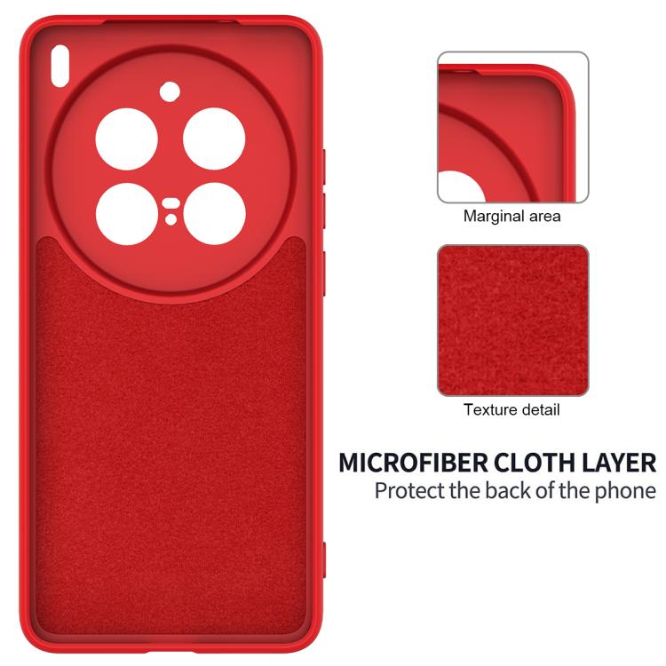 For vivo X200 Pro Solid Color Liquid Silicone Dropproof Full Coverage Phone Case