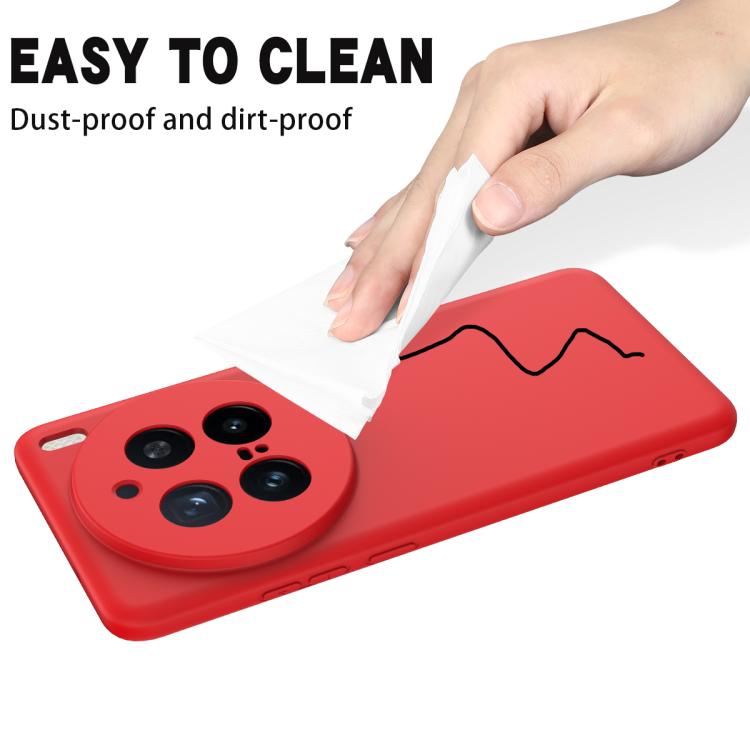 For vivo X200 Pro Solid Color Liquid Silicone Dropproof Full Coverage Phone Case