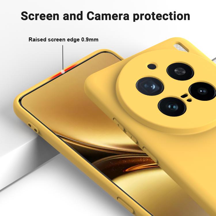 For vivo X200 Pro Solid Color Liquid Silicone Dropproof Full Coverage Phone Case