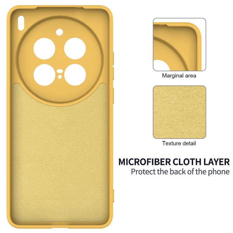 For vivo X200 Pro Solid Color Liquid Silicone Dropproof Full Coverage Phone Case