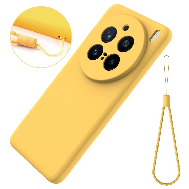 For vivo X200 Pro Solid Color Liquid Silicone Dropproof Full Coverage Phone Case