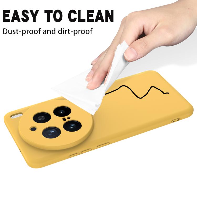 For vivo X200 Pro Solid Color Liquid Silicone Dropproof Full Coverage Phone Case