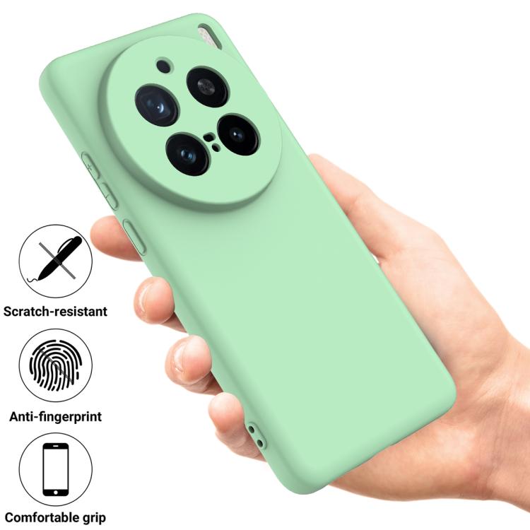 For vivo X200 Pro Solid Color Liquid Silicone Dropproof Full Coverage Phone Case
