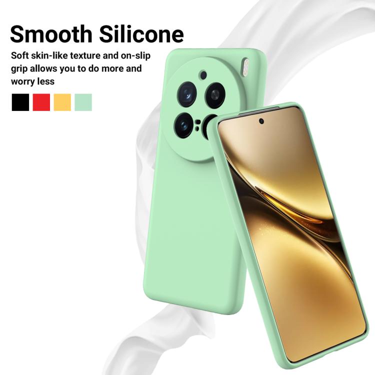 For vivo X200 Pro Solid Color Liquid Silicone Dropproof Full Coverage Phone Case