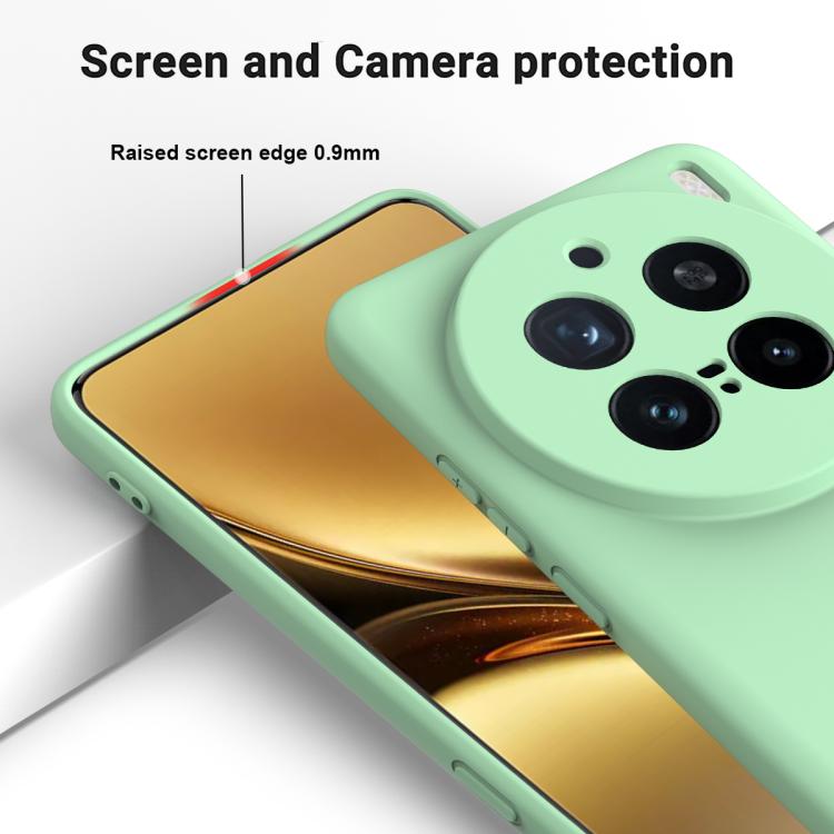 For vivo X200 Pro Solid Color Liquid Silicone Dropproof Full Coverage Phone Case