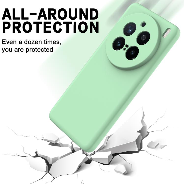 For vivo X200 Pro Solid Color Liquid Silicone Dropproof Full Coverage Phone Case