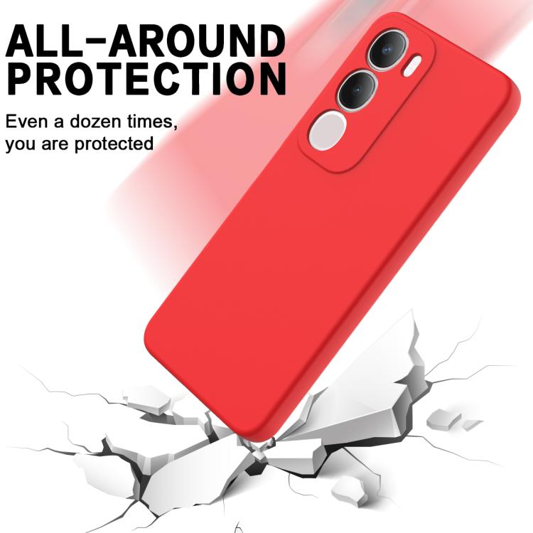 For vivo Y29 5G Solid Color Liquid Silicone Dropproof Full Coverage Phone Case