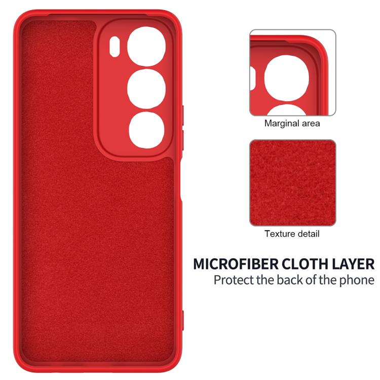 For vivo Y29 5G Solid Color Liquid Silicone Dropproof Full Coverage Phone Case