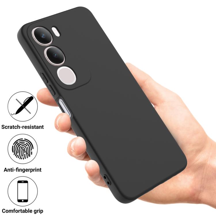 For vivo Y29 5G Solid Color Liquid Silicone Dropproof Full Coverage Phone Case