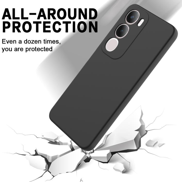 For vivo Y29 5G Solid Color Liquid Silicone Dropproof Full Coverage Phone Case