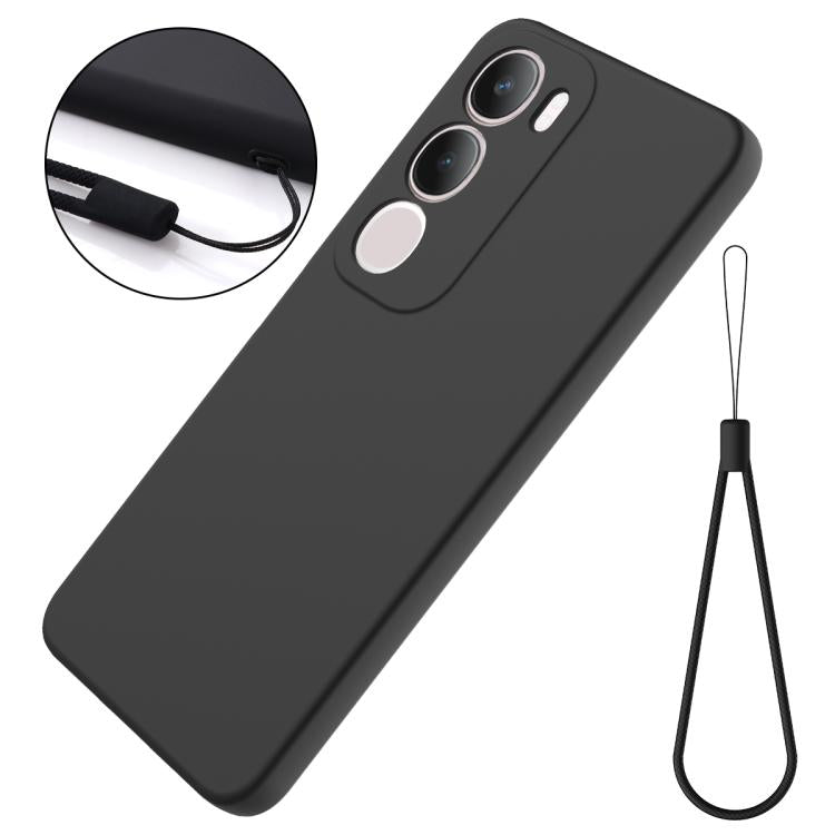 For vivo Y29 5G Solid Color Liquid Silicone Dropproof Full Coverage Phone Case