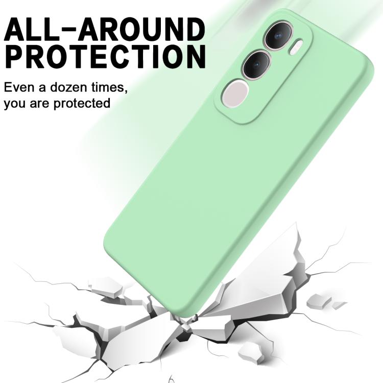 For vivo Y29 5G Solid Color Liquid Silicone Dropproof Full Coverage Phone Case