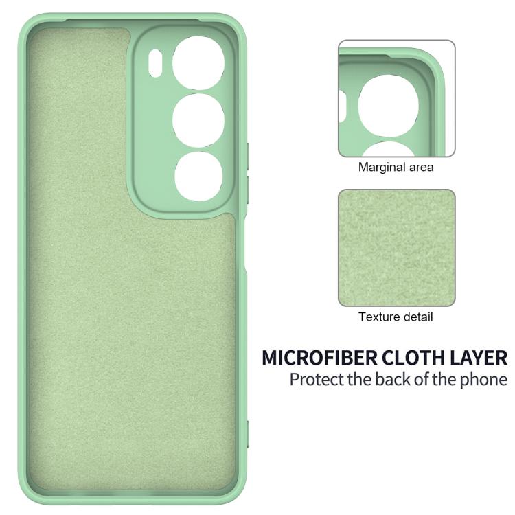 For vivo Y29 5G Solid Color Liquid Silicone Dropproof Full Coverage Phone Case