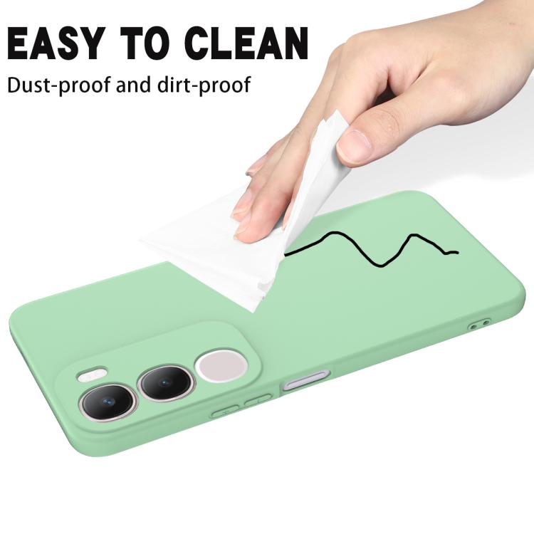 For vivo Y29 5G Solid Color Liquid Silicone Dropproof Full Coverage Phone Case