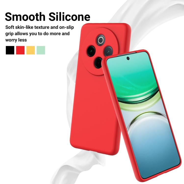 For vivo Y300 Pro Solid Color Liquid Silicone Dropproof Full Coverage Phone Case