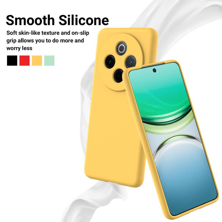 For vivo Y300 Pro Solid Color Liquid Silicone Dropproof Full Coverage Phone Case