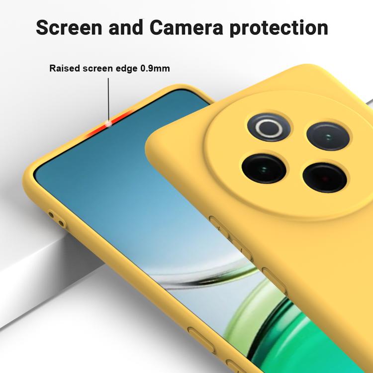 For vivo Y300 Pro Solid Color Liquid Silicone Dropproof Full Coverage Phone Case