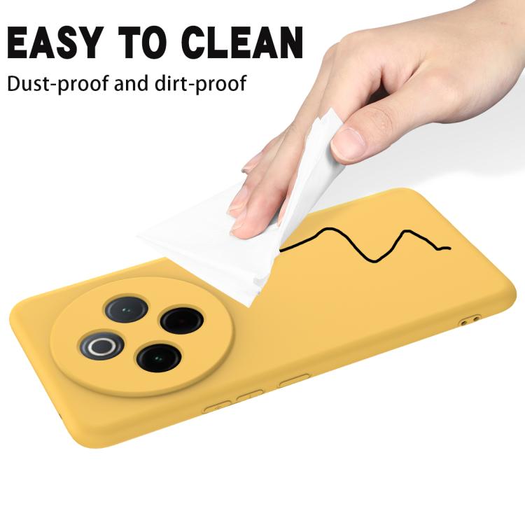 For vivo Y300 Pro Solid Color Liquid Silicone Dropproof Full Coverage Phone Case