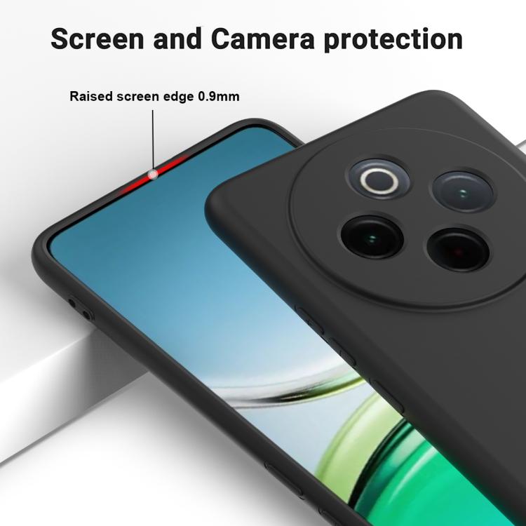 For vivo Y300 Pro Solid Color Liquid Silicone Dropproof Full Coverage Phone Case