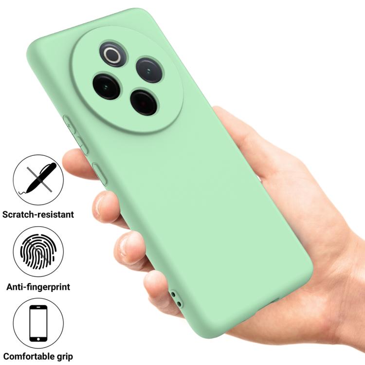 For vivo Y300 Pro Solid Color Liquid Silicone Dropproof Full Coverage Phone Case