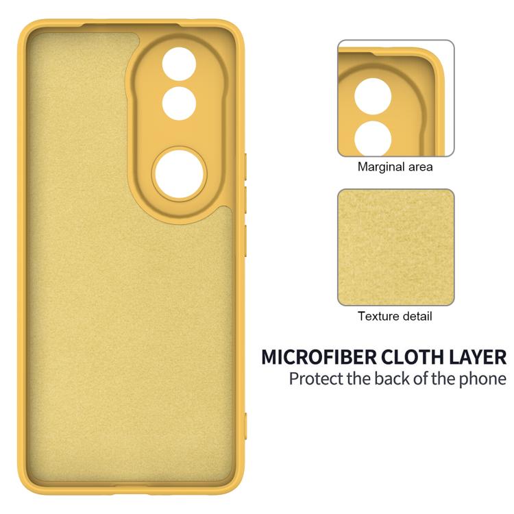 For vivo V50 Solid Color Liquid Silicone Dropproof Full Coverage Phone Case