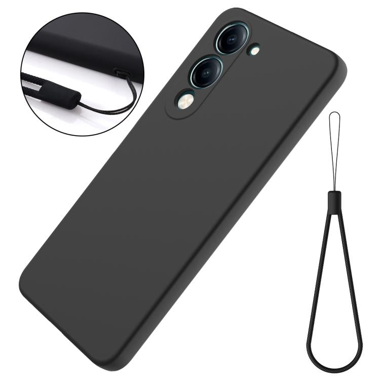 For vivo Y04 4G / Y29s 5G / Y19e India Solid Color Liquid Silicone Dropproof Full Coverage Phone Case